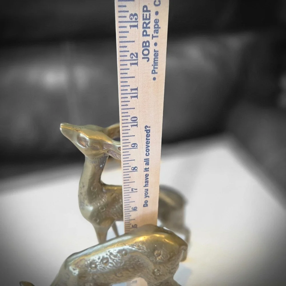 Brass Buck - Doe & Small Deer Textured - Vintage